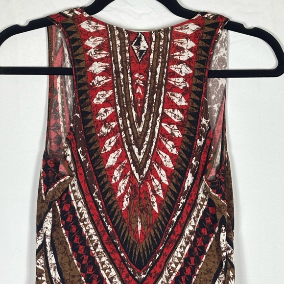 London Times Maxi Dress Tribal Boho - size 4 - Picture 6 of 9